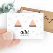Alizi design náušnice Triangles-Peach